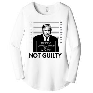 Trump Not Guilty Women's Perfect Tri Tunic Long Sleeve Shirt