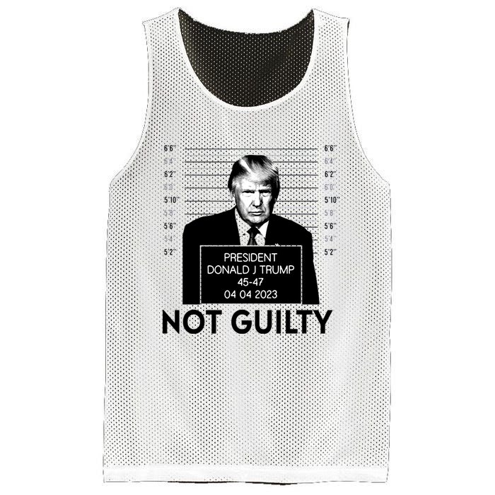 Trump Not Guilty Mesh Reversible Basketball Jersey Tank