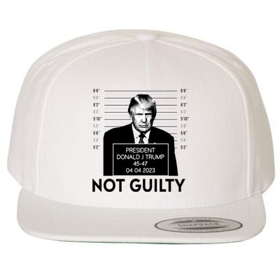Trump Not Guilty Wool Snapback Cap