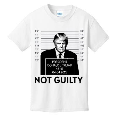 Trump Not Guilty Kids T-Shirt