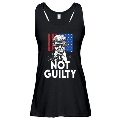 Trump Not Guilty Donald Trump 2024 Ladies Essential Flowy Tank