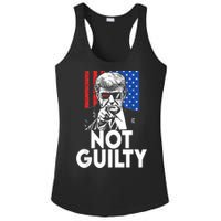 Trump Not Guilty Donald Trump 2024 Ladies PosiCharge Competitor Racerback Tank