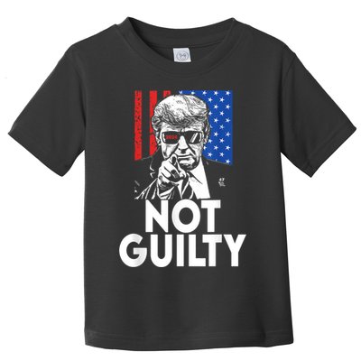Trump Not Guilty Donald Trump 2024 Toddler T-Shirt