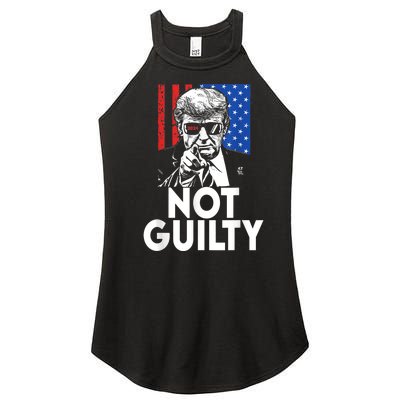 Trump Not Guilty Donald Trump 2024 Women's Perfect Tri Rocker Tank