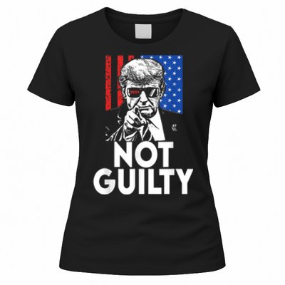 Trump Not Guilty Donald Trump 2024 Women's T-Shirt