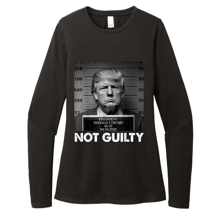 Trump Not Guilty 2024 Free Trump Republican Support Trump Womens CVC Long Sleeve Shirt