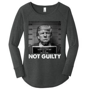 Trump Not Guilty 2024 Free Trump Republican Support Trump Women's Perfect Tri Tunic Long Sleeve Shirt