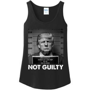 Trump Not Guilty 2024 Free Trump Republican Support Trump Ladies Essential Tank