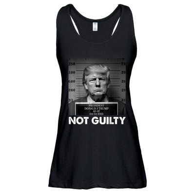 Trump Not Guilty 2024 Free Trump Republican Support Trump Ladies Essential Flowy Tank