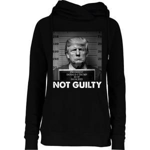 Trump Not Guilty 2024 Free Trump Republican Support Trump Womens Funnel Neck Pullover Hood