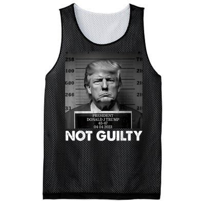 Trump Not Guilty 2024 Free Trump Republican Support Trump Mesh Reversible Basketball Jersey Tank