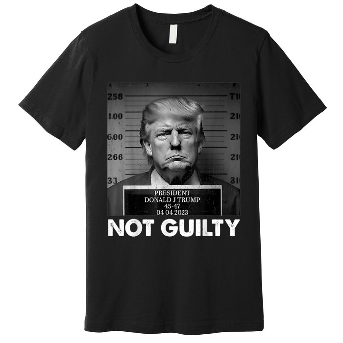 Trump Not Guilty 2024 Free Trump Republican Support Trump Premium T-Shirt