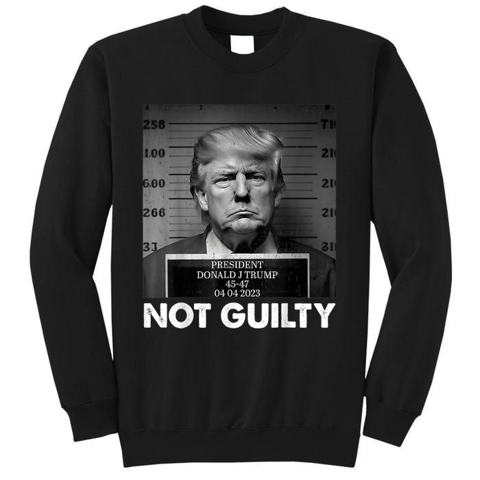 Trump Not Guilty 2024 Free Trump Republican Support Trump Tall Sweatshirt