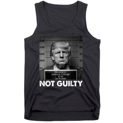 Trump Not Guilty 2024 Free Trump Republican Support Trump Tank Top