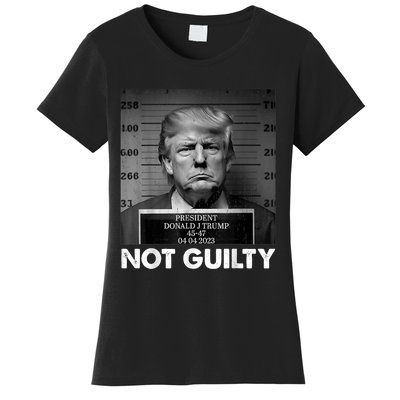 Trump Not Guilty 2024 Free Trump Republican Support Trump Women's T-Shirt