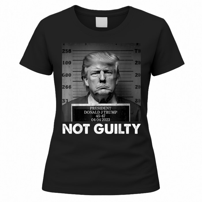 Trump Not Guilty 2024 Free Trump Republican Support Trump Women's T-Shirt