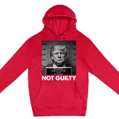 Trump Not Guilty 2024 Free Trump Republican Support Trump Premium Pullover Hoodie