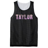 Taylor Name Grunge Custom Birthday Lady Mesh Reversible Basketball Jersey Tank