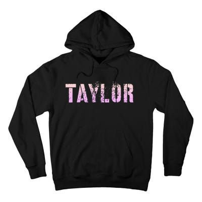 Taylor Name Grunge Custom Birthday Lady Tall Hoodie