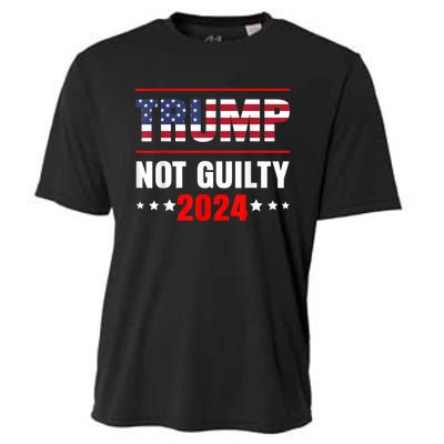 Trump Not Guilty Support Free Trump, Saying For Republicans Cooling Performance Crew T-Shirt