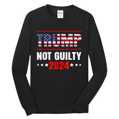 Trump Not Guilty Support Free Trump, Saying For Republicans Tall Long Sleeve T-Shirt