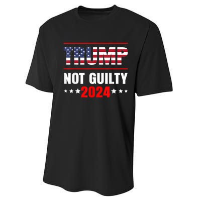 Trump Not Guilty Support Free Trump, Saying For Republicans Performance Sprint T-Shirt