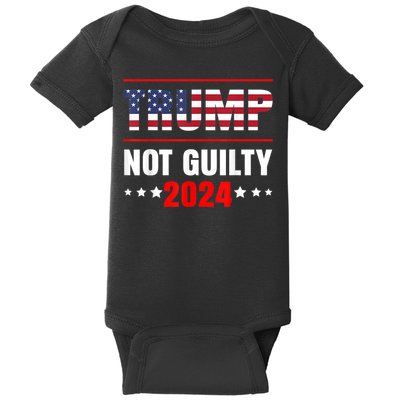Trump Not Guilty Support Free Trump, Saying For Republicans Baby Bodysuit