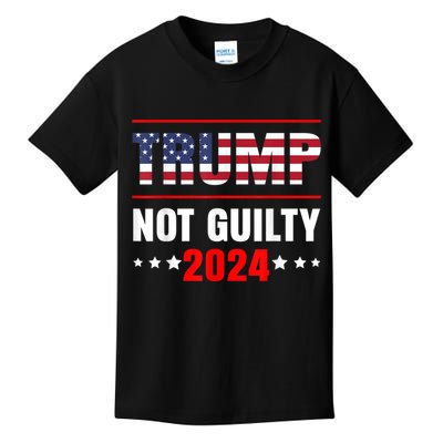 Trump Not Guilty Support Free Trump, Saying For Republicans Kids T-Shirt