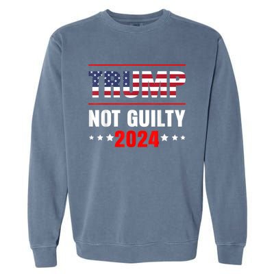 Trump Not Guilty Support Free Trump, Saying For Republicans Garment-Dyed Sweatshirt