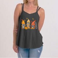 Thanksgiving Nurse Gnomes Fall Scrub Autumn RN Women's Strappy Tank