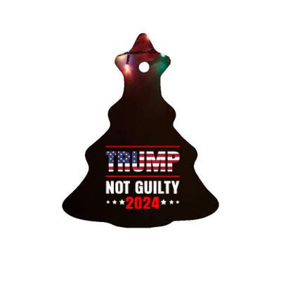 Trump Not Guilty Ceramic Tree Ornament