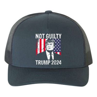 Trump Not Guilty 2024 Free Trump Yupoong Adult 5-Panel Trucker Hat