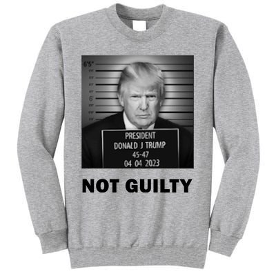 Trump Not Guilty Tall Sweatshirt