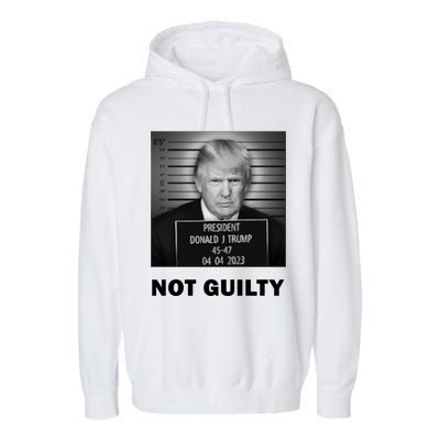 Trump Not Guilty Garment-Dyed Fleece Hoodie