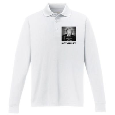 Trump Not Guilty Performance Long Sleeve Polo