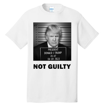 Trump Not Guilty Tall T-Shirt