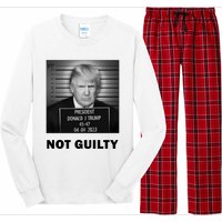 Trump Not Guilty Long Sleeve Pajama Set