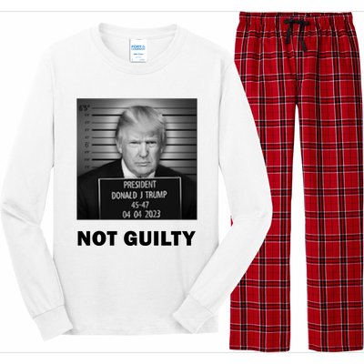 Trump Not Guilty Long Sleeve Pajama Set