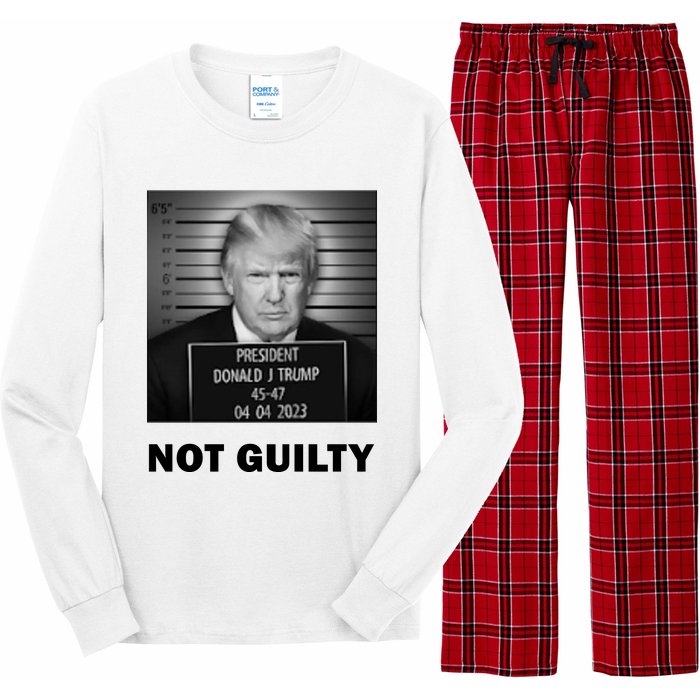 Trump Not Guilty Long Sleeve Pajama Set