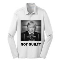 Trump Not Guilty Silk Touch Performance Long Sleeve Polo