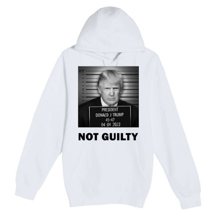 Trump Not Guilty Premium Pullover Hoodie