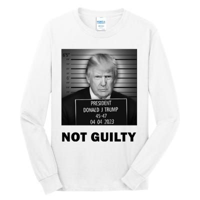 Trump Not Guilty Tall Long Sleeve T-Shirt