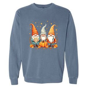 Thanksgiving Nurse Great Gift Cozy Holiday Medical Gnome Great Gift Garment-Dyed Sweatshirt