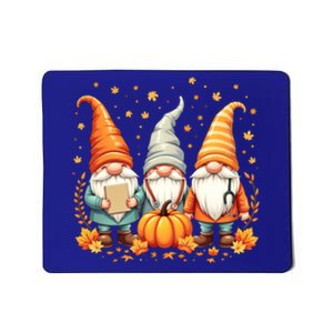 Thanksgiving Nurse Great Gift Cozy Holiday Medical Gnome Great Gift Mousepad