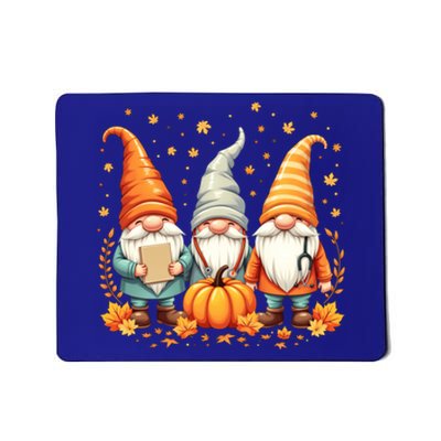 Thanksgiving Nurse Great Gift Cozy Holiday Medical Gnome Great Gift Mousepad