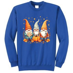 Thanksgiving Nurse Great Gift Cozy Holiday Medical Gnome Great Gift Tall Sweatshirt