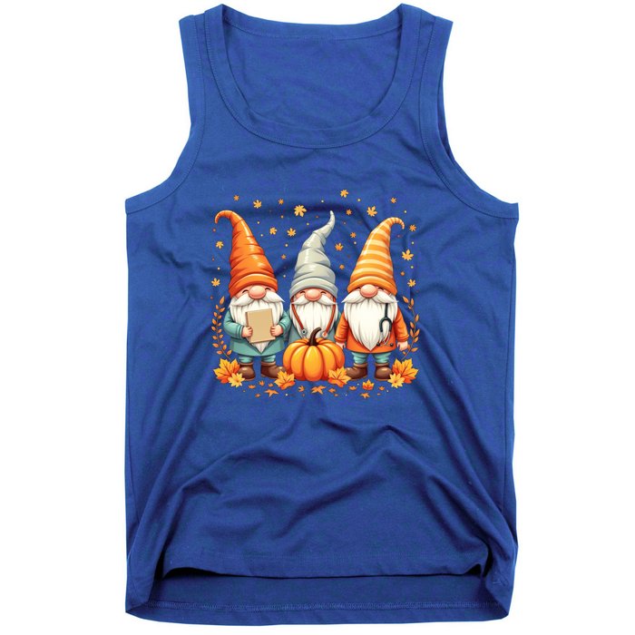 Thanksgiving Nurse Great Gift Cozy Holiday Medical Gnome Great Gift Tank Top