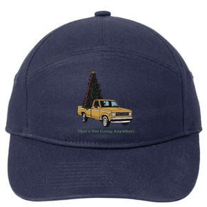 Thats Not Going Anywhere Funny Truck Christmas Tree 7-Panel Snapback Hat