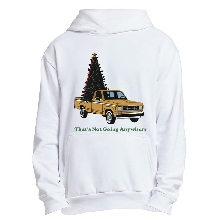 Thats Not Going Anywhere Funny Truck Christmas Tree Urban Pullover Hoodie