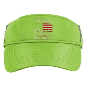 Trump Not Guilty, Free Trump We The People American Flag Adult Drive Performance Visor